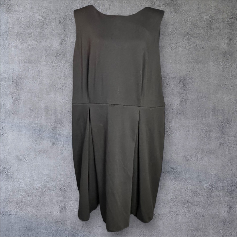 Calvin Klein Womens Black Sleeveless Fit Flare Dress Size‎ 20W Lace Hem